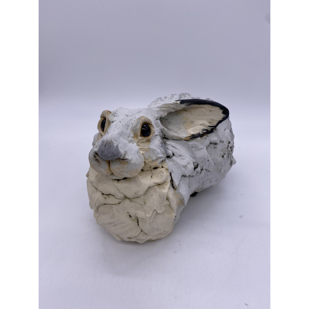 Tracy Whinray Ceramics - Handmade Grey Ceramic Hare -  TW13-2415 - Pottery in Suffolk Art Gallery