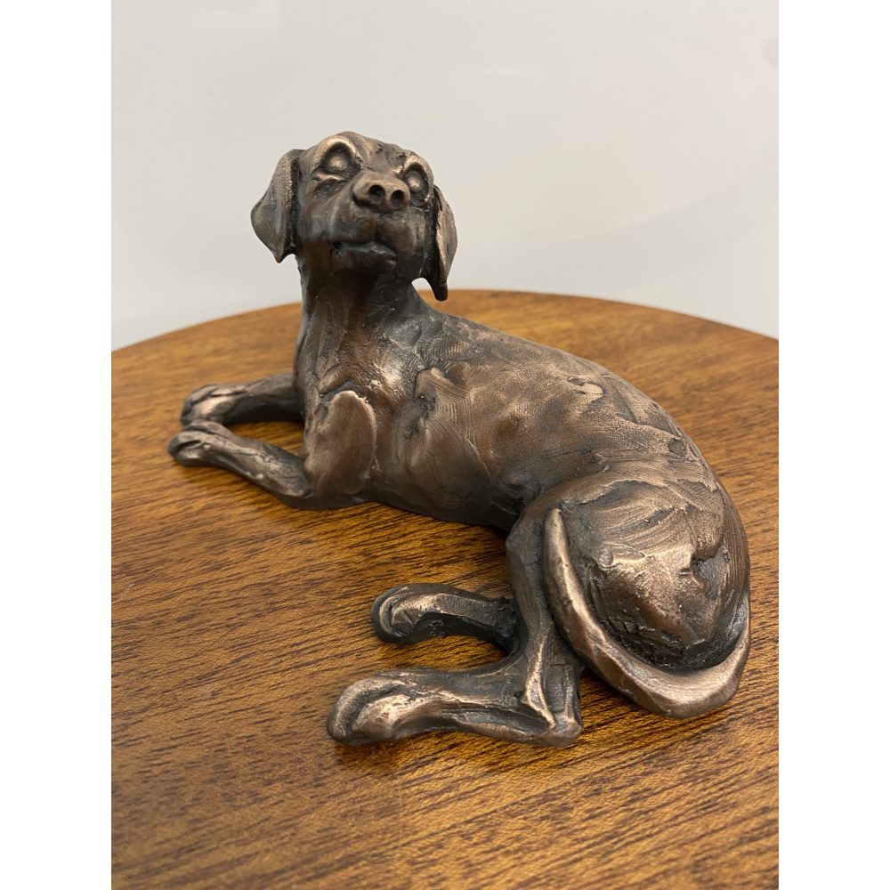 Ceramics - Handmade Bronze Resin Labrador -  TW13-2497- Pottery in Suffolk Art Gallery