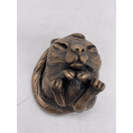 Tracy Whinray Ceramics - Handmade Bronze Resin Dormouse -  TW13-2567- Pottery in Suffolk Art Gallery